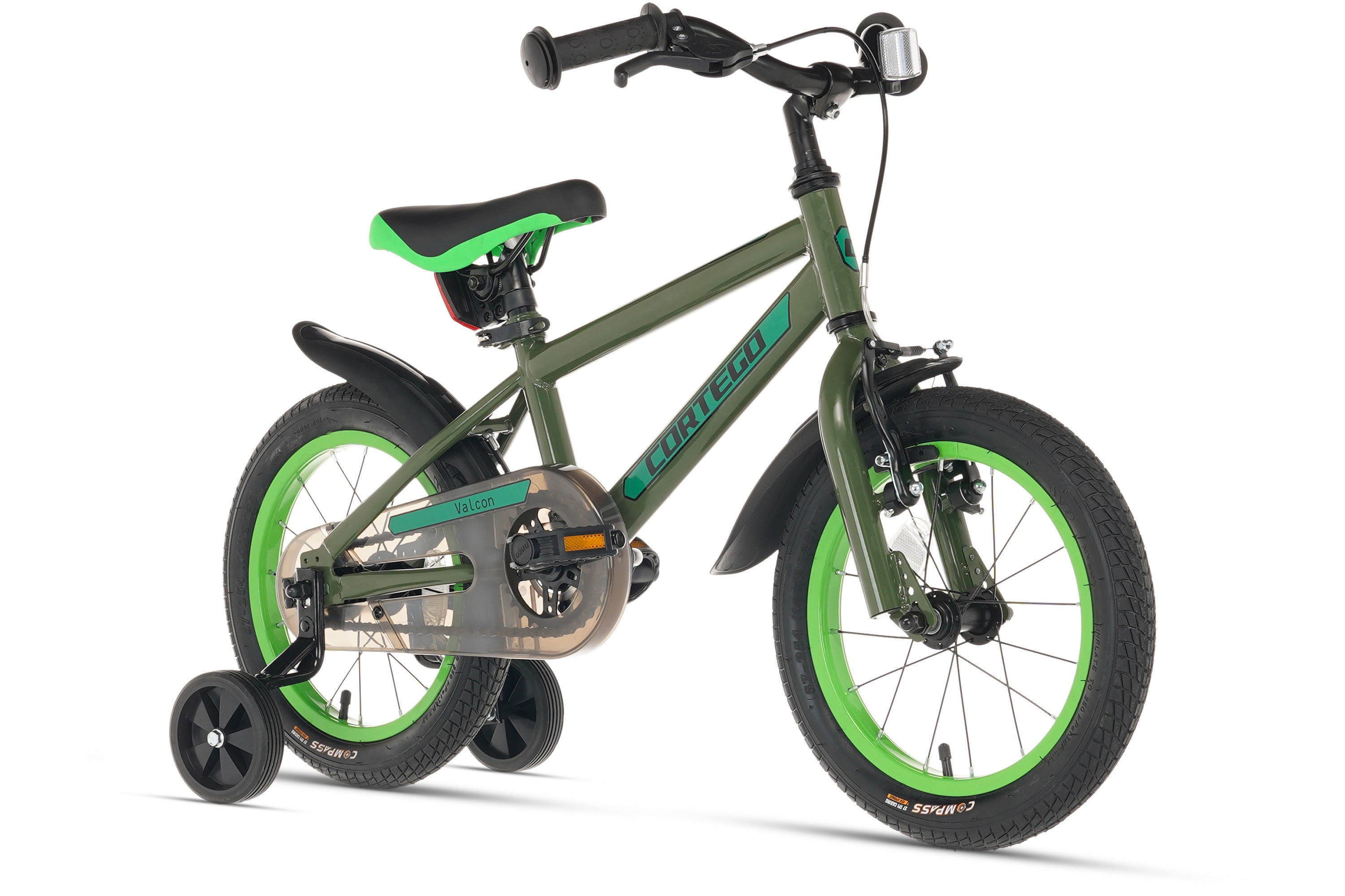 Jungenfahrrad 14 Zoll Grün