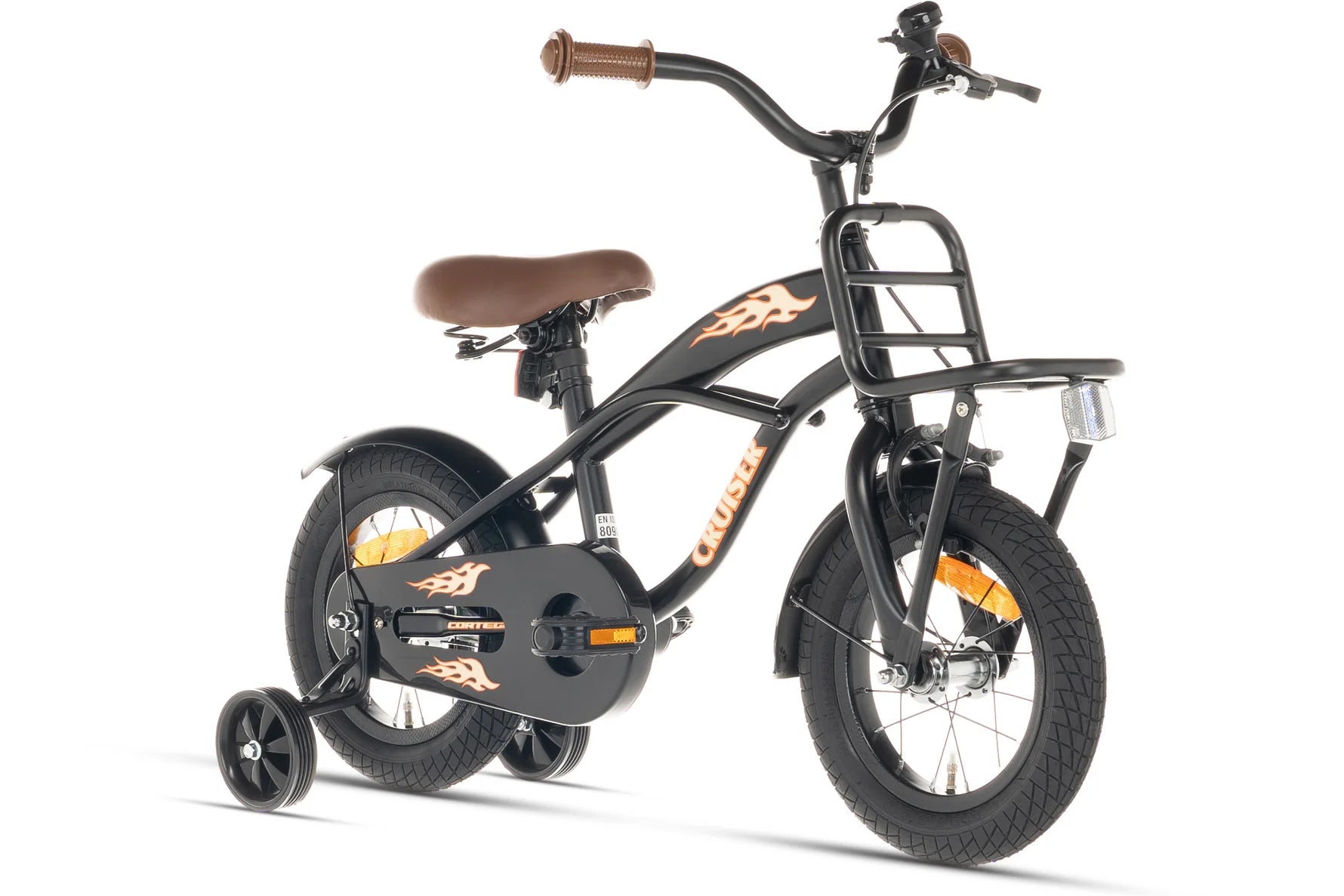 Cortego Cruiser Plus Jungenfahrrad Schwarz 12 Zoll