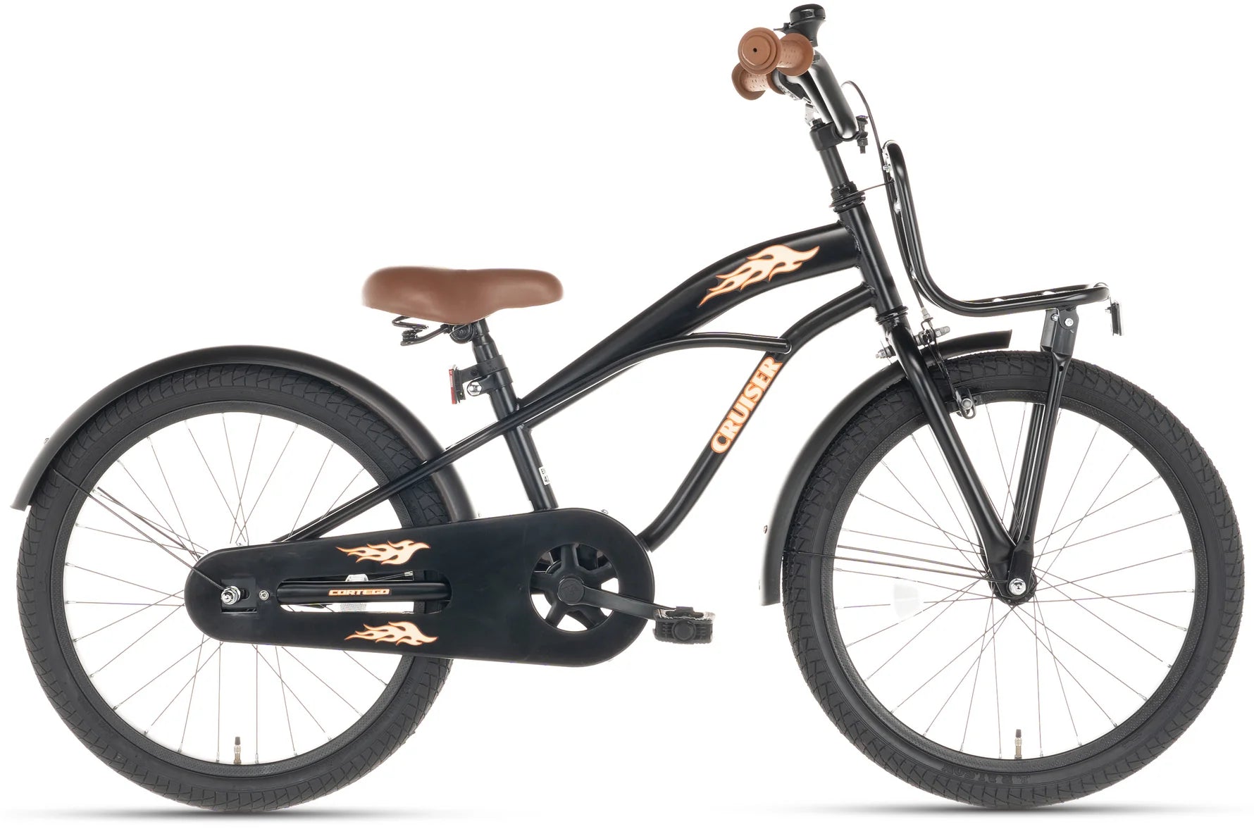 Cortego Cruiser Plus Jungenfahrrad Schwarz 18 Zoll