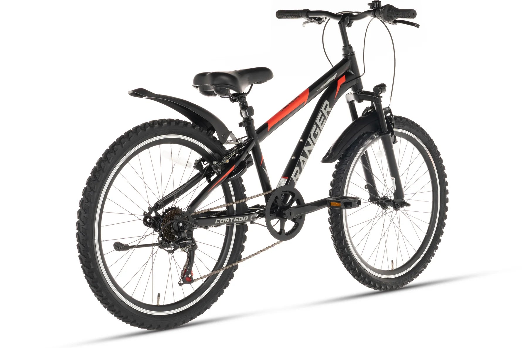 Cortego Ranger 7-speed Jungenfahrrad 24 Zoll Schwarz
