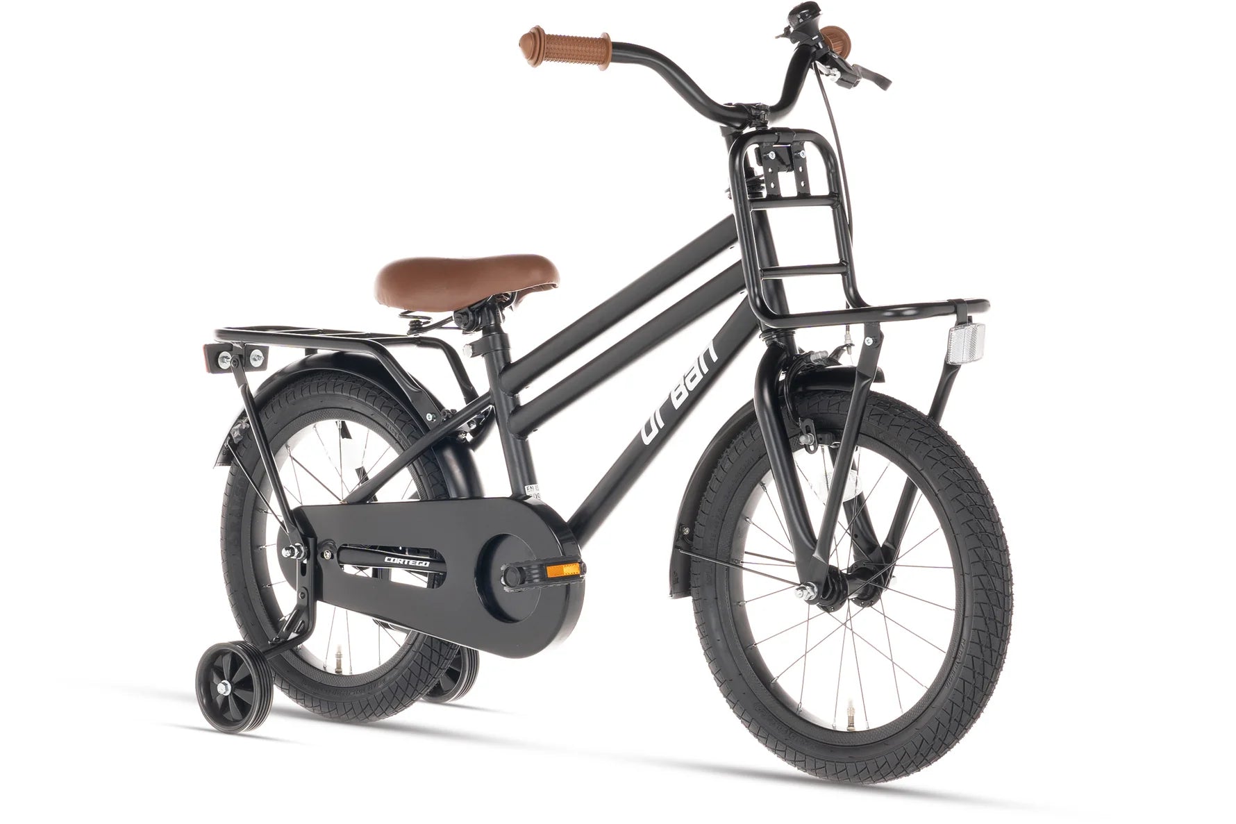 Cortego Urban Jungenfahrrad Matt-Schwarz 16 Zoll