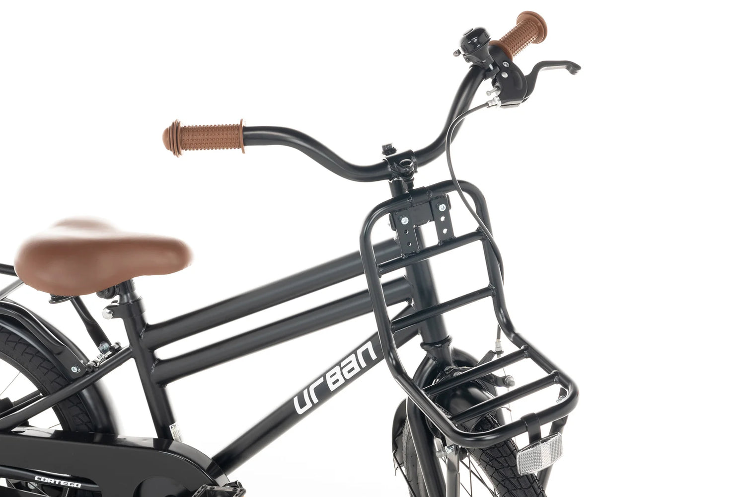 Cortego Urban Jungenfahrrad Matt-Schwarz 16 Zoll