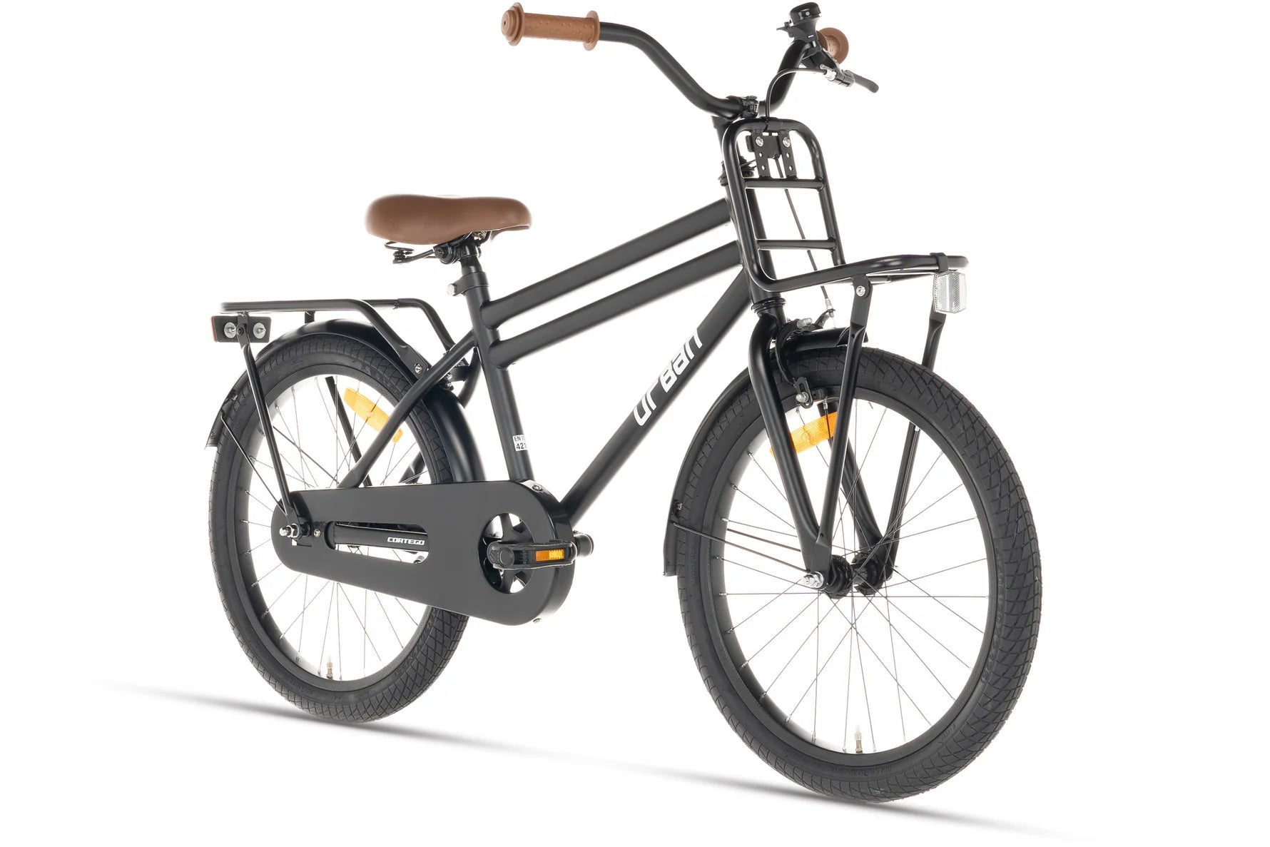 Cortego Urban Jungenfahrrad Matt-Schwarz 18 Zoll