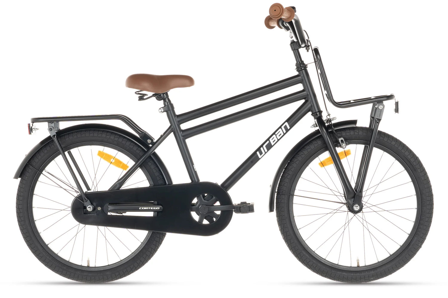 Cortego Urban Jungenfahrrad Matt-Schwarz 18 Zoll