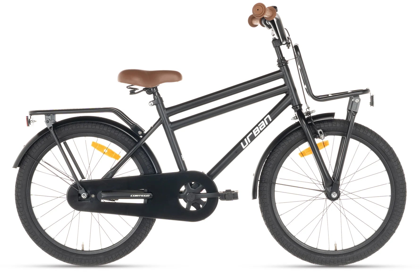 Cortego Urban Jungenfahrrad Matt-Schwarz 20 Zoll