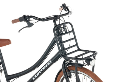 Cortego Transporter Mädchenfahrrad 24 Zoll – 7 Gänge – Schwarz
