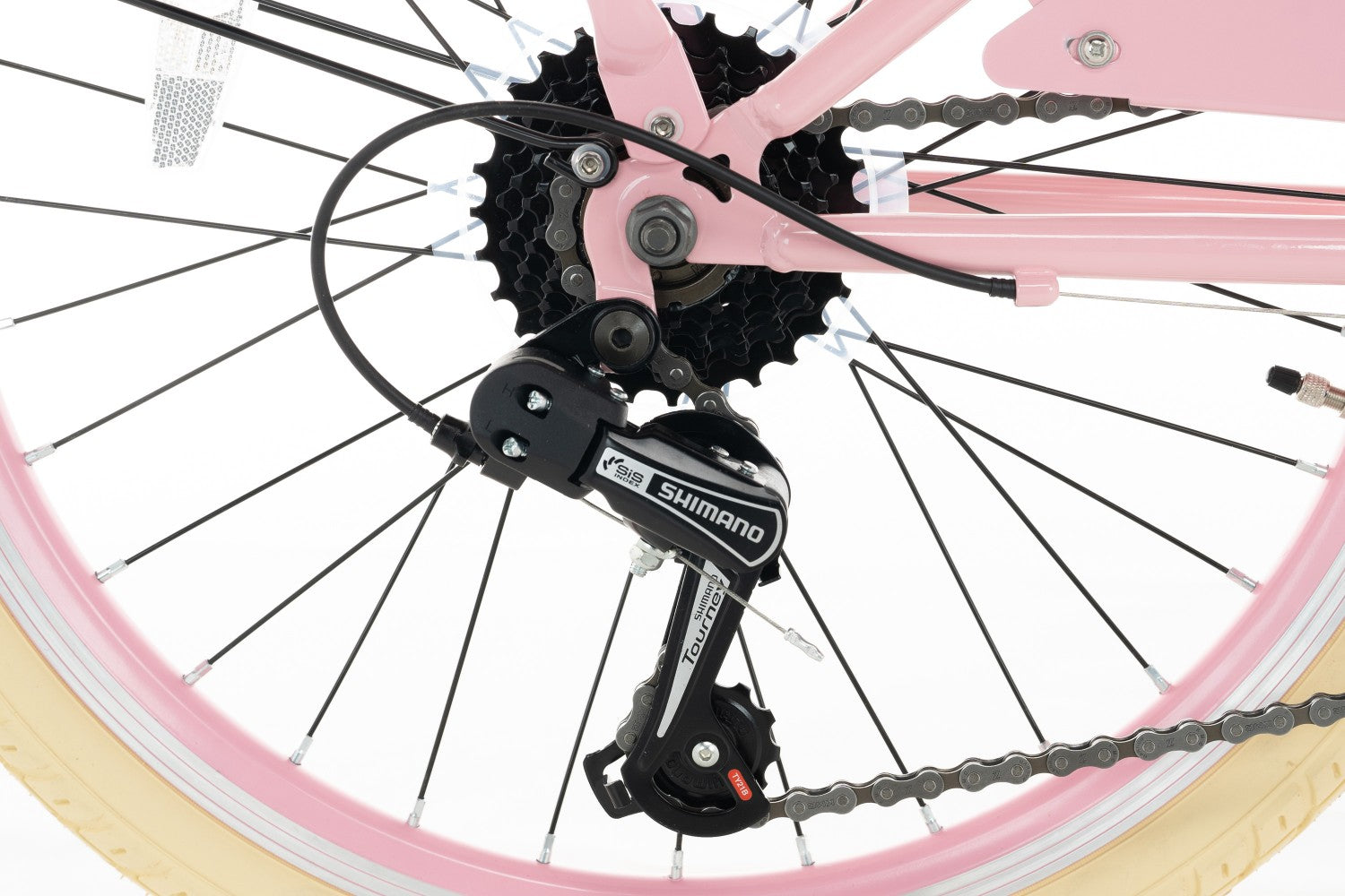 Cortego Transporter Mädchenfahrrad 22 Zoll - 7 Gänge - Rosa