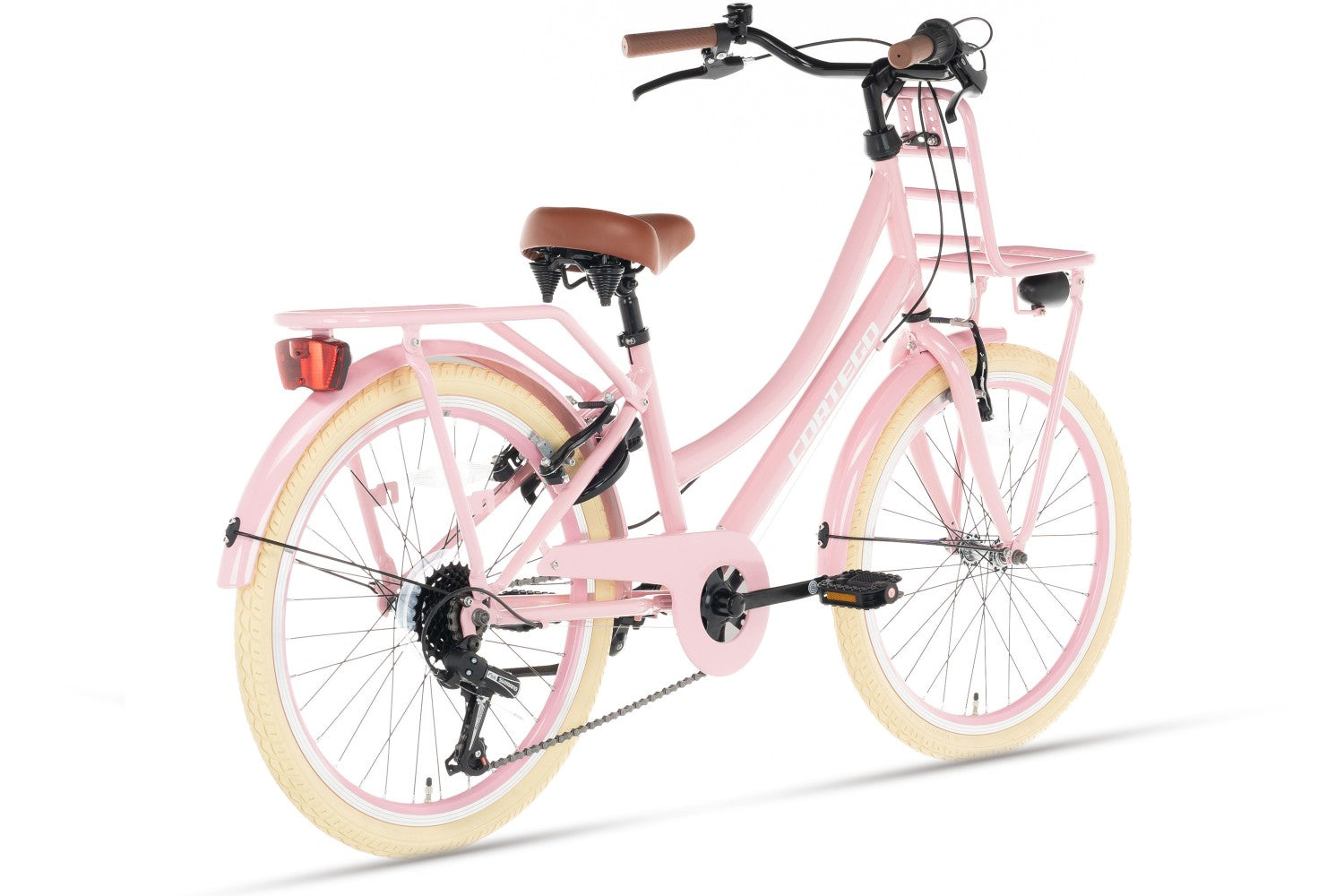 kinderfahrrad 22 zoll Cortego Mädchenfahrrad 22 D7 Zoll Rosa inkl. Vorderradträger