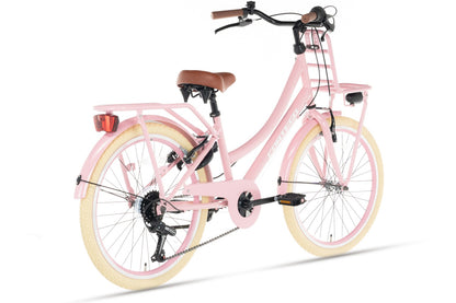 Cortego Transporter Mädchenfahrrad 22 Zoll - 7 Gänge - Rosa