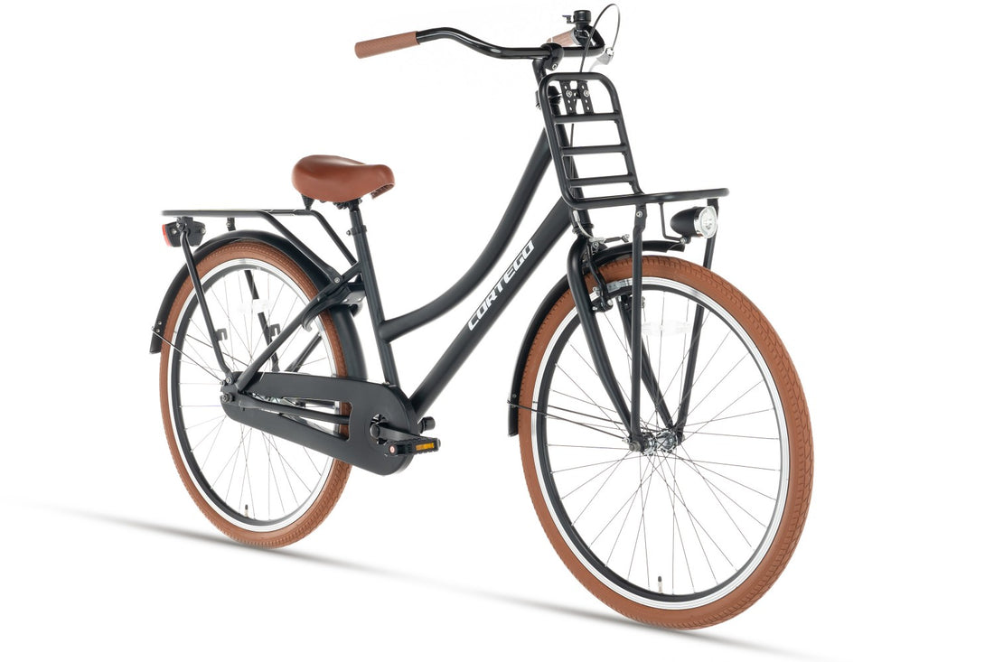 Cortego Transporter Mädchenfahrrad 24 Zoll Schwarz