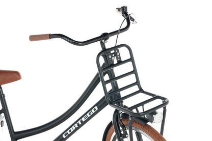 Cortego Transporter Mädchenfahrrad 24 Zoll Schwarz