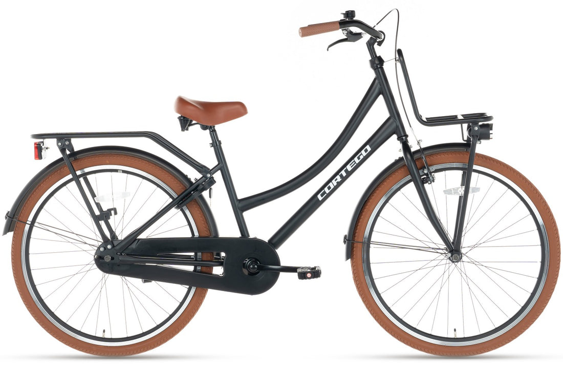 Cortego Transporter Mädchenfahrrad 24 Zoll Schwarz