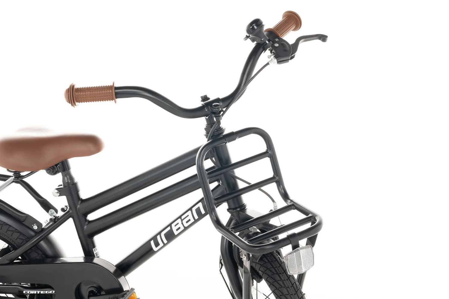 Cortego Urban Jungenfahrrad Matt-Schwarz 14 Zoll