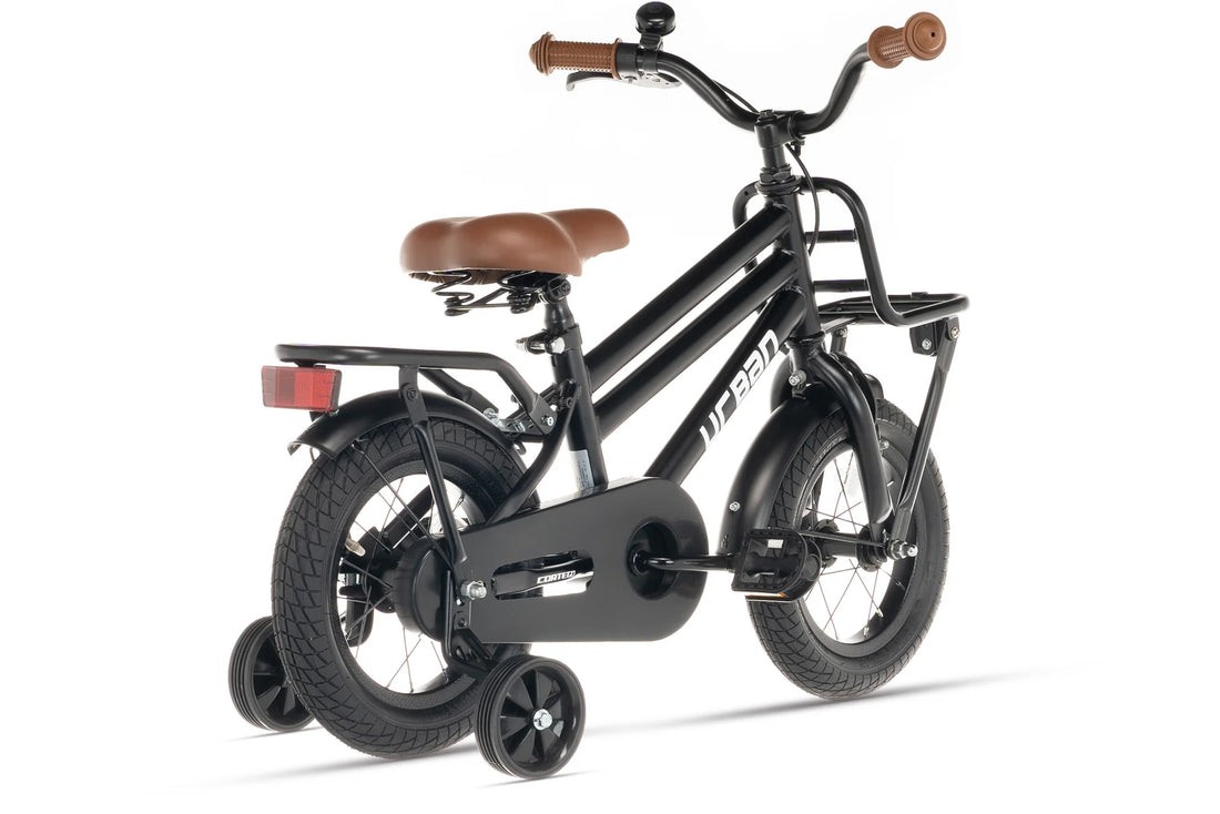 Cortego Urban Jungenfahrrad Matt-Schwarz 12 Zoll
